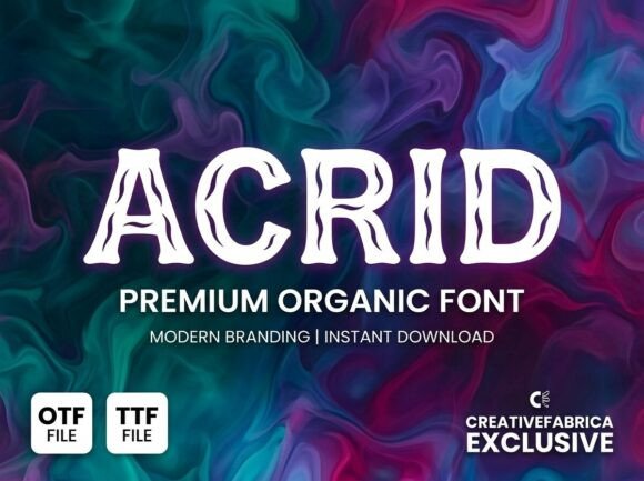 Acrid: The Bold Display Typeface for Unforgettable Designs