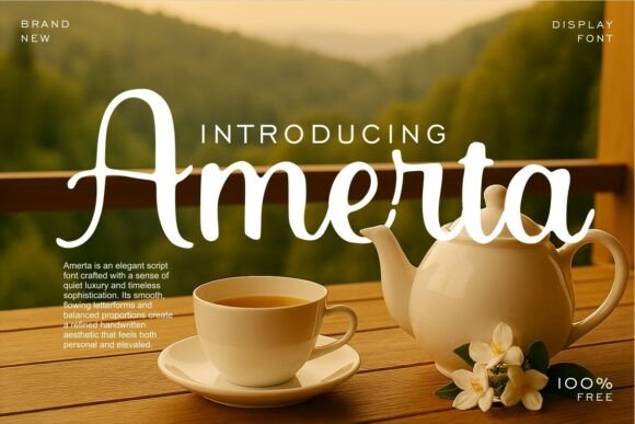 Amerta: The Handwritten Font for Understated Luxury