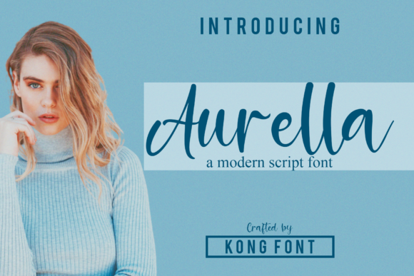 Aurella: A Modern Script Font for Playful, Professional Design