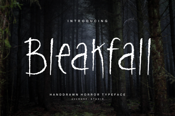 Bleakfall: A Display Typeface for Dark Aesthetics