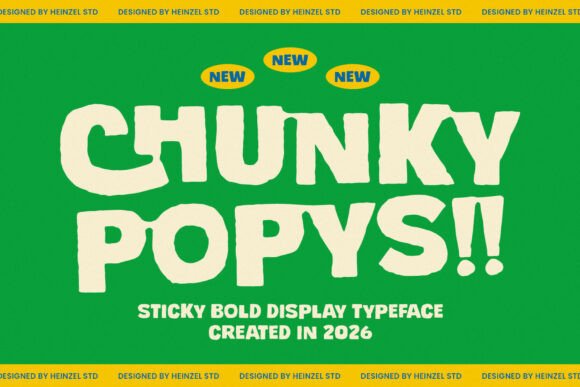 Chunky Popys: Your Go-To Bold Display Typeface