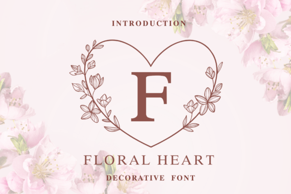 Floral Heart Monogram: The Creative Font for Special Occasions