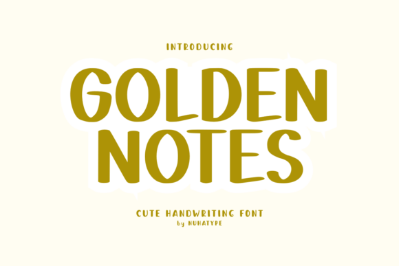 Golden Notes: The Handwritten Font with Sass and Charm