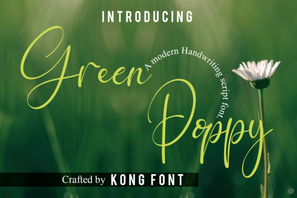 Green Poppy: A Playful Handwritten Font for Creative Projects
