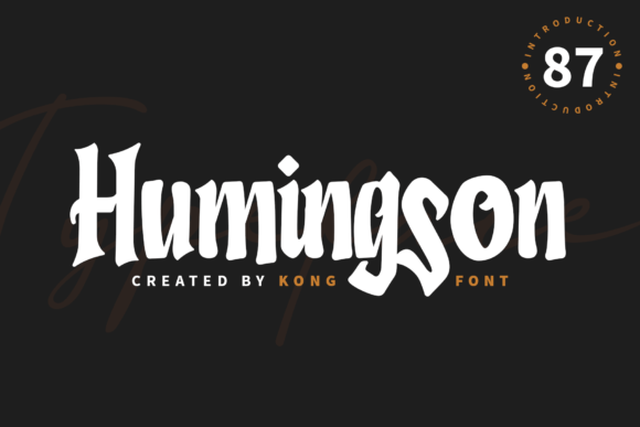 Humingson: A Playful Script for Modern Designers