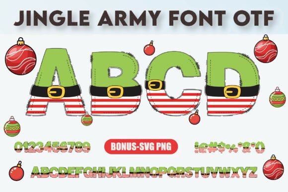 Jingle Army: Bold Festive Typography for Holiday Impact