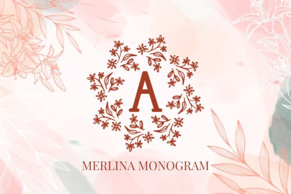 Merlina: The Flower Monogram Font for Elegant Projects