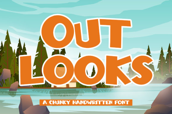 Outlooks: A Fun, Chunky Display Font for Creative Projects