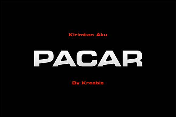 Pacar: A Bold Display Font for Modern Creators
