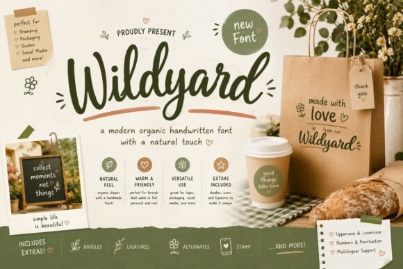 Wildyard: The Organic Font for Modern, Handcrafted Branding